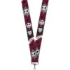 Buckle-Down Unisex Adults Lanyard - 1.0 Nightmare Before Christmas Jack Face/Corpse Key Chain, Multicolor, One Size US