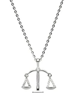 Awe Inspired Scale Of Justice Necklace