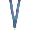 Buckle-Down Lanyard-1.0"-Sully's Fur Spots Turquoise/Purple