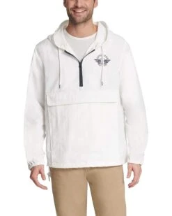 Dockers Men's The Tyler Lightweight Hooded Popover Jacket