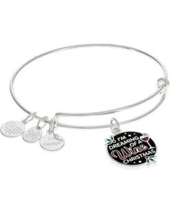 Alex And Ani I'm Dreaming Of A Wine Christmas Bracelet