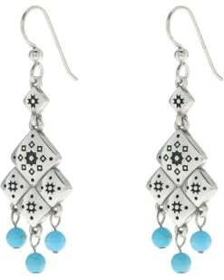 Brighton Mosaic Tile French Wire Earrings
