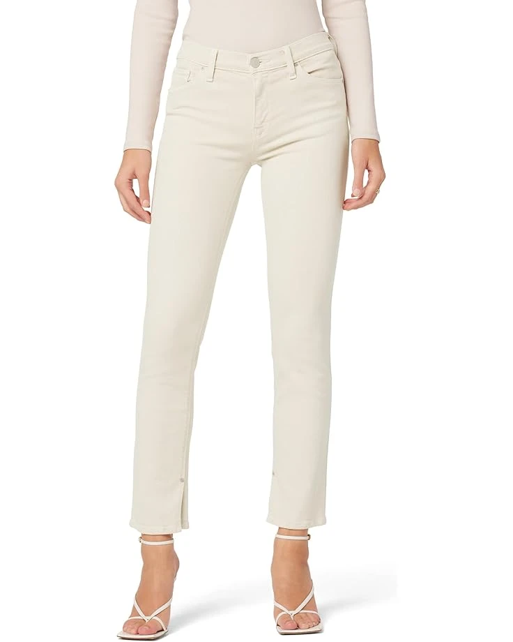 Hudson Jeans Nico Mid-Rise Straight Ankle W/ Slit In Moonbeam 1 Hudson Jeans Nico Mid-Rise Straight Ankle W/ Slit In Moonbeam