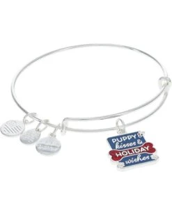 Alex And Ani Puppy Kisses And Holiday Wishes Bracelet