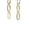 Vintage Havana Willow Chain Link Drop Earrings