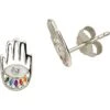 Awe Inspired Hamsa Stud Earrings