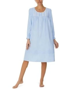 Eileen West Long Sleeve Flannel Waltz Gown