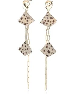 Vintage Havana Ivy Leopard Dangle Earrings