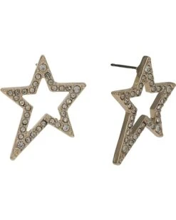 Karl Lagerfeld Paris Pave Star Stud Earrings