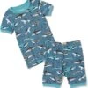 Hatley Kids Sneak Around Sharks Short Pajama Set (Toddler/Little Kids/Big Kids)