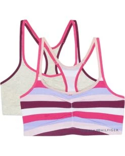 Tommy Hilfiger Kids Multi Stripe 2 Strap Tommy Bra 2-Pack (Little Kids/Big Kids)