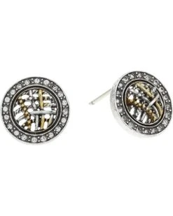 Brighton Neptune's Rings Woven Button Earrings