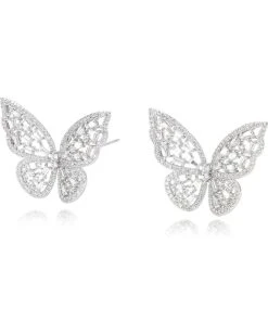 Vintage Havana Leah Pave Butterfly Stud Earrings