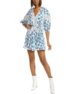 Rebecca Taylor Women's Long Sleeve Perla Petal Dress