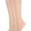 HUE Graduated Compression Sheer Knee High 3-Pair Pack