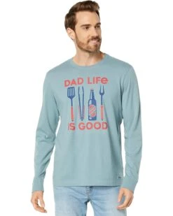 Life Is Good Dad LIG Grilling Long Sleeve Crusher™ Tee