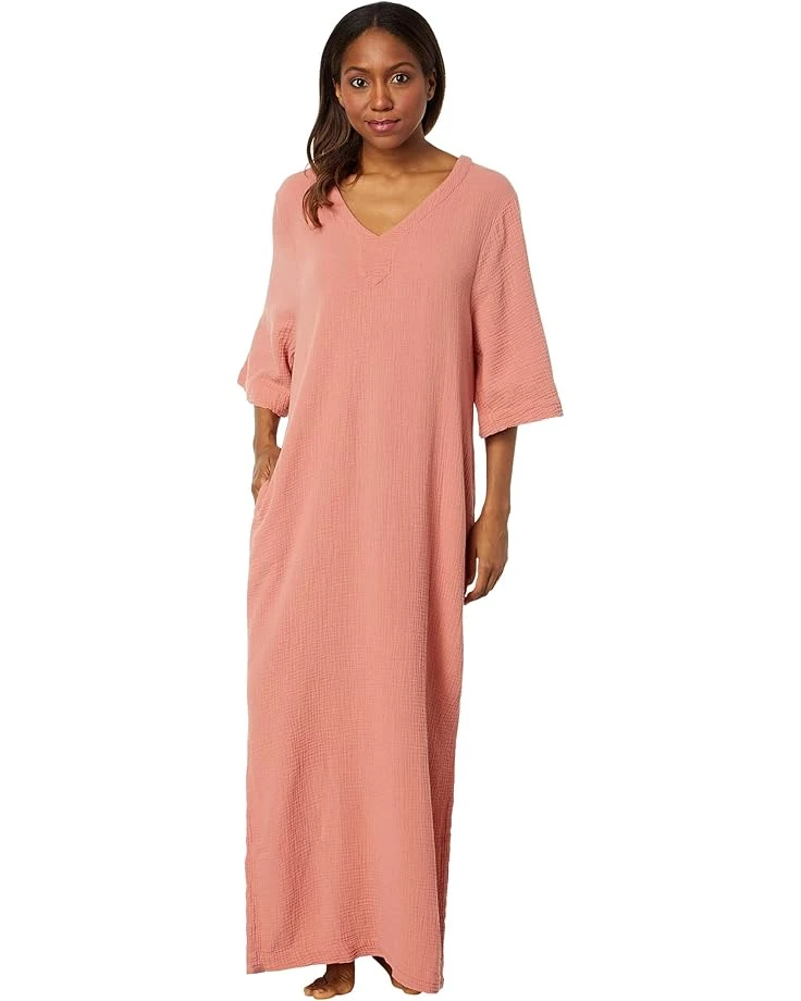 Barefoot Dreams Malibu Collection® Sun Soaked Crinkle Cotton V-Neck Caftan 1 Barefoot Dreams Malibu Collection® Sun Soaked Crinkle Cotton V-Neck Caftan