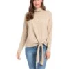 Karen Kane Mock Neck Tie Sweater