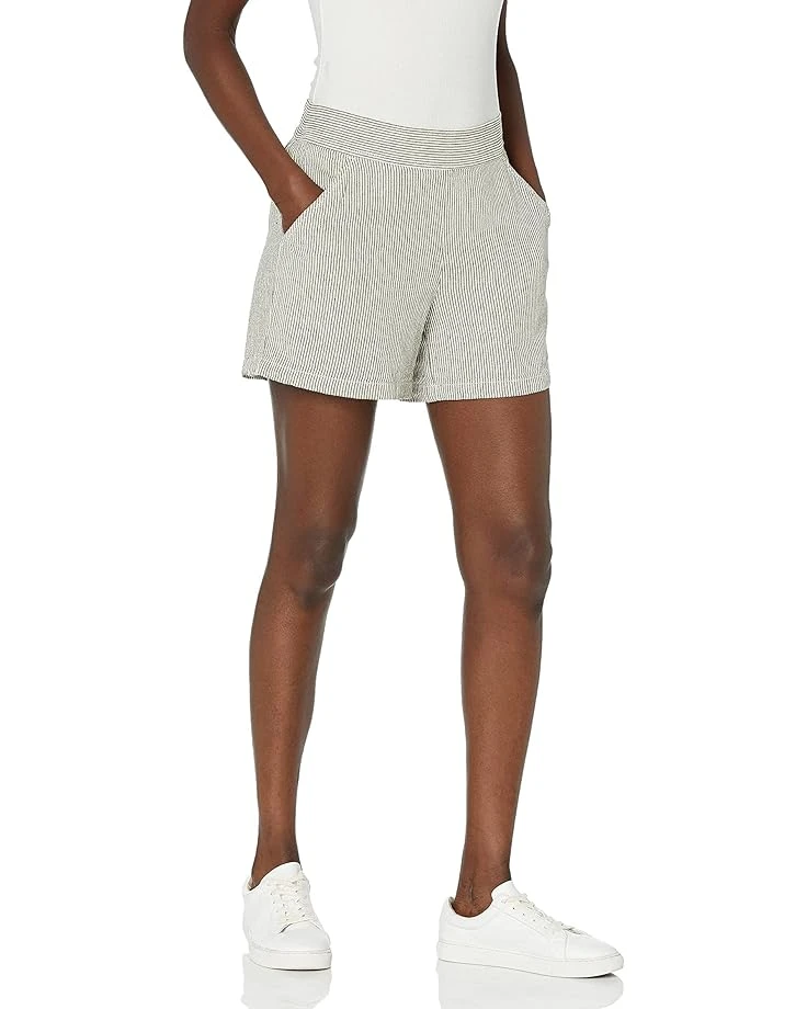 Max Studio Women's Striped Linen Shorts 1 Max Studio Women's Striped Linen Shorts