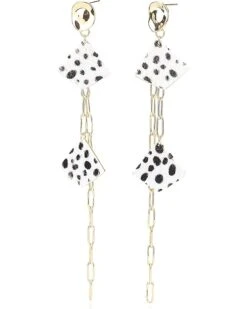 Vintage Havana Claire Leopard Dangle Earrings