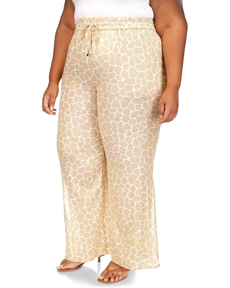 MICHAEL Michael Kors Plus Size Giraffe High Slit Pants 1 MICHAEL Michael Kors Plus Size Giraffe High Slit Pants