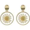 Madewell Pressed Flower Statement Earrings