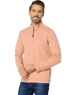 Johnston & Murphy Reversible Solid 1/4 Zip