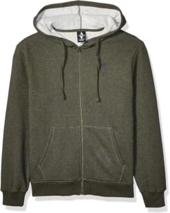 SKECHERS Men's Skech-Sweats Diamond Logo Full Zip Hoodie Sweatshirt