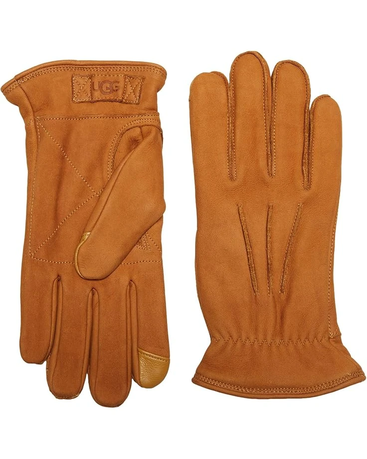 UGG 3 Point Leather Tech Gloves With Sherpa Lining 1 UGG 3 Point Leather Tech Gloves With Sherpa Lining