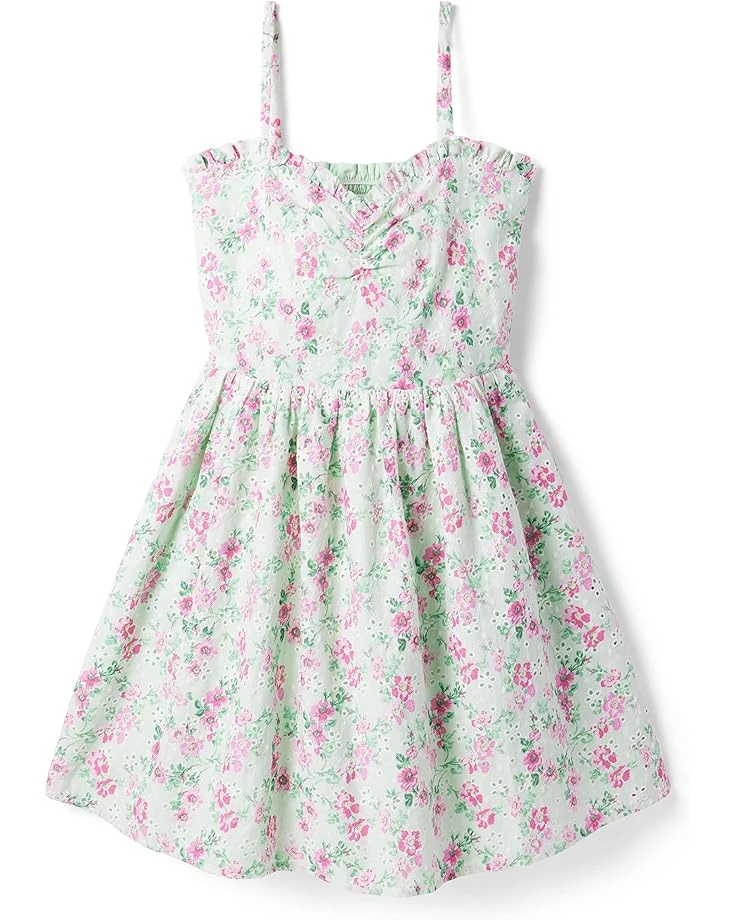 Janie And Jack Mint Floral Dress (Big Kids) 1 Janie And Jack Mint Floral Dress (Big Kids)