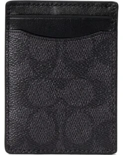 COACH Money Clip Card Case In Signature