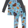 Hatley Kids Ice Age Organic Cotton Raglan PJ Set (Toddler/Little Kids/Big Kids)