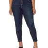 Democracy Women's Plus Size Ab Solution High Rise Ankle Jean