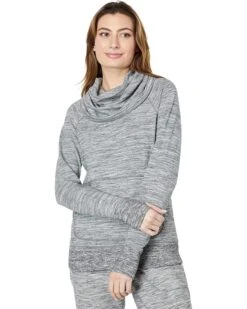 L.L.Bean Petite Bean's Cozy Pullover Marled