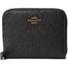 COACH Box Program Polished Pebble Small Zip Around