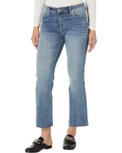 Liverpool Hannah Cropped Flare With Cut Hem In Fallbrook