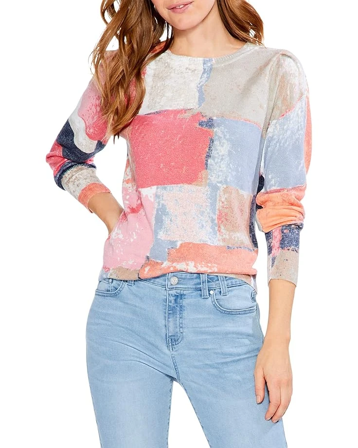 NIC+ZOE Printed Geo Sweater 1 NIC+ZOE Printed Geo Sweater