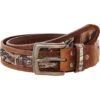M&F Western Mossy Oak Camo Double Stitch Belt