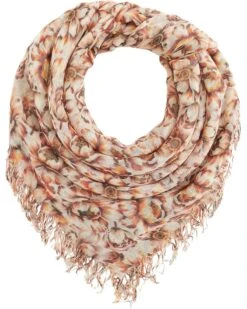 Chan Luu Cashmere And Silk Floral Print Scarf